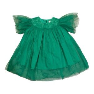Hurave Green Tulle Dress
